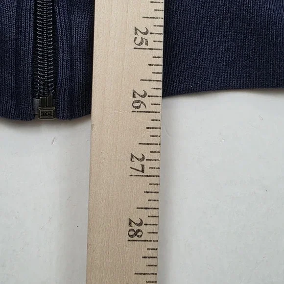 Polo Ralph Lauren Sweatshirt Mens 2XL Blue Zip Fleece Mock Neck Big Pony Logo - Picture 8 of 9